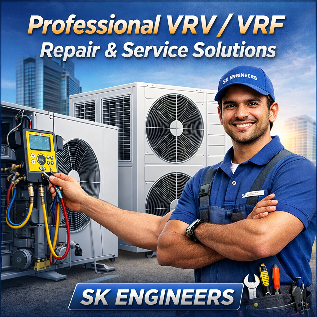 VRV air conditioning system for commercial spaces